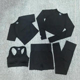 Seamless Yoga Sets Workout Sportswear Gym Clothing Fitness Leggings Sports Clothes High Waist Pants - Easy Pickins Store