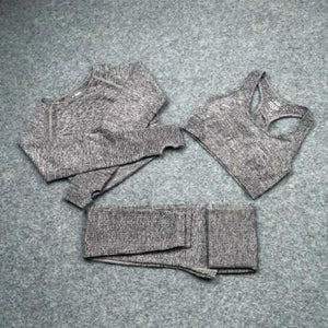Seamless Yoga Sets Workout Sportswear Gym Clothing Fitness Leggings Sports Clothes High Waist Pants - Easy Pickins Store