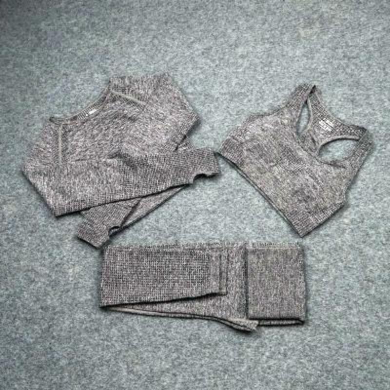 Seamless Yoga Sets Workout Sportswear Gym Clothing Fitness Leggings Sports Clothes High Waist Pants - Easy Pickins Store