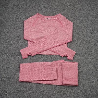 Seamless Yoga Sets Workout Sportswear Gym Clothing Fitness Leggings Sports Clothes High Waist Pants - Easy Pickins Store
