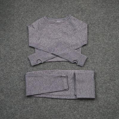 Seamless Yoga Sets Workout Sportswear Gym Clothing Fitness Leggings Sports Clothes High Waist Pants - Easy Pickins Store