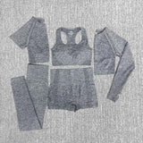 Seamless Yoga Sets Workout Sportswear Gym Clothing Fitness Leggings Sports Clothes High Waist Pants - Easy Pickins Store