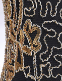 Sequin Beaded V Neck Tassels Hem Great Gatsby Cocktail Dress - Easy Pickins Store