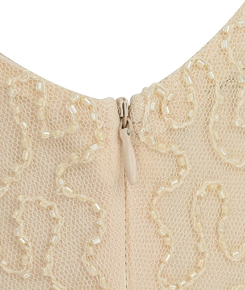 Sequin Beaded V Neck Tassels Hem Great Gatsby Cocktail Dress - Easy Pickins Store