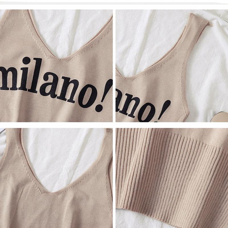 Sexy Crop Top Lettering Milano - Easy Pickins Store