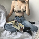 Sexy Crop Top Lettering Milano - Easy Pickins Store