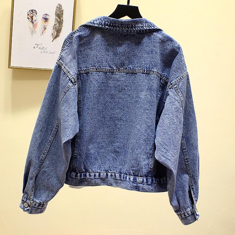 Short Casual Jeans Denim Coat Long Sleeve - Easy Pickins Store