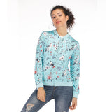 Short Floral Printed Spring Zipper Long Sleeve Jacket - Easy Pickins Store