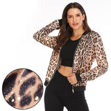 Short Retro Floral Printed Long Sleeve Zipper - Easy Pickins Store