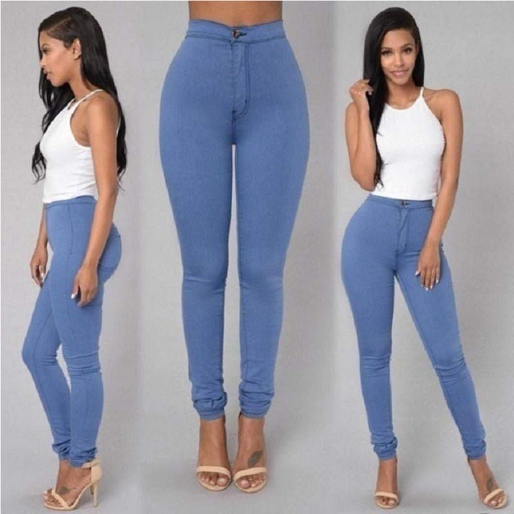 Skinny High Waist Render Jeans - Easy Pickins Store
