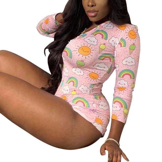 Sleepwear Pajama Nightwear Jumpsuit Short Romper - Easy Pickins Store