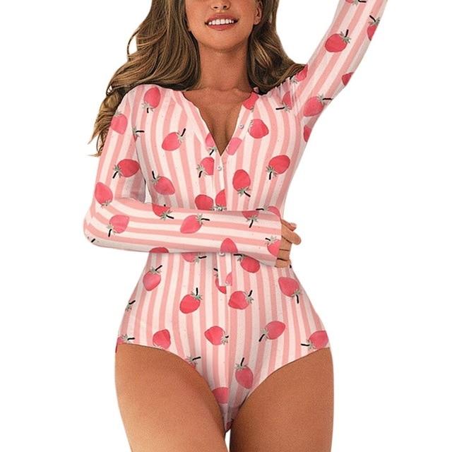 Sleepwear Pajama Nightwear Jumpsuit Short Romper - Easy Pickins Store