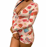 Sleepwear Pajama Nightwear Jumpsuit Short Romper - Easy Pickins Store