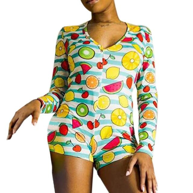Sleepwear Pajama Nightwear Jumpsuit Short Romper - Easy Pickins Store