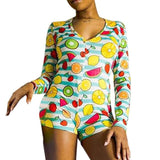 Sleepwear Pajama Nightwear Jumpsuit Short Romper - Easy Pickins Store