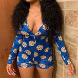 Sleepwear Pajama Nightwear Jumpsuit Short Romper - Easy Pickins Store