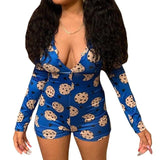Sleepwear Pajama Nightwear Jumpsuit Short Romper - Easy Pickins Store