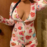 Sleepwear Pajama Nightwear Jumpsuit Short Romper - Easy Pickins Store