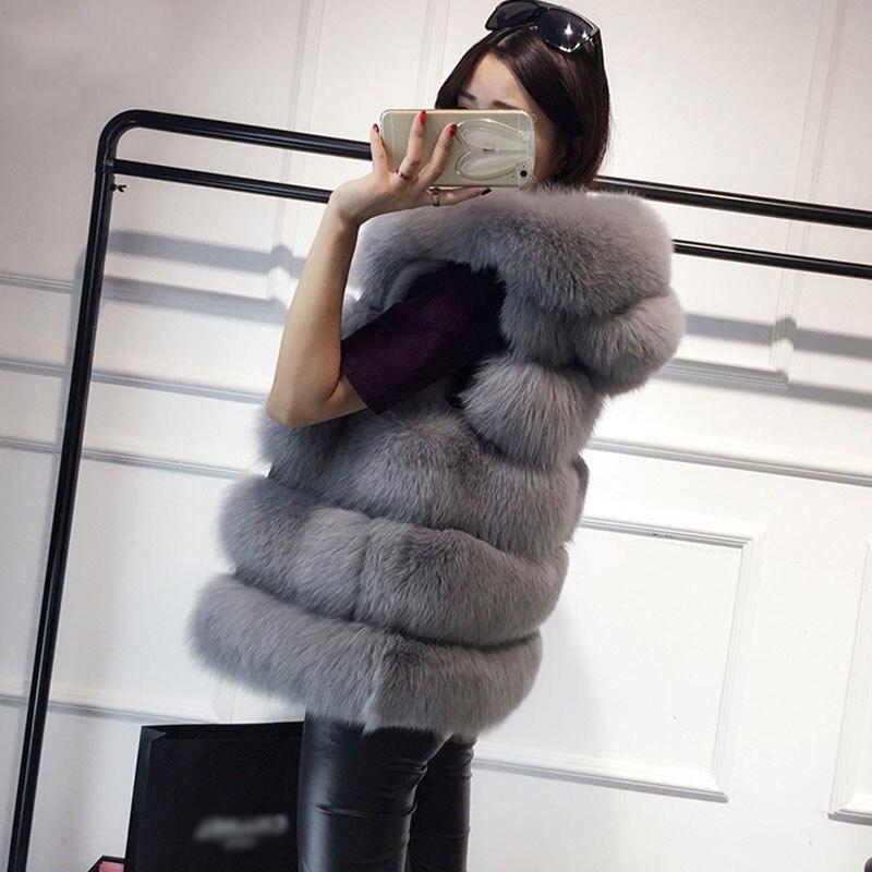 Sleeveless Faux Fur Vest Hooded - Easy Pickins Store