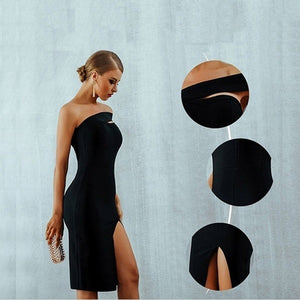 Slim Elegant Split Dress - Easy Pickins Store