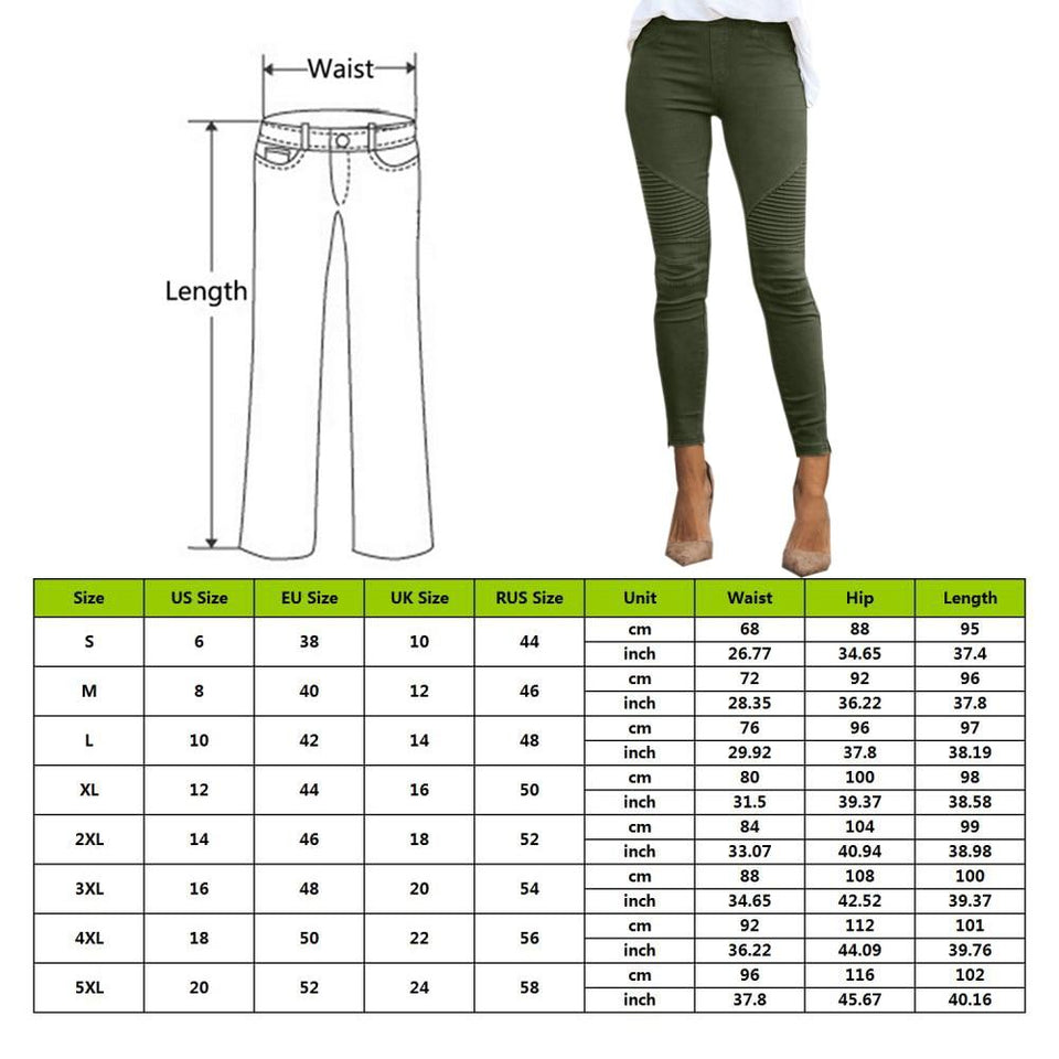Slim Fitness Legging Elastic Seamless Jeans - Easy Pickins Store
