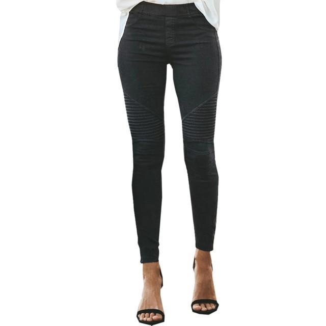 Slim Fitness Legging Elastic Seamless Jeans - Easy Pickins Store