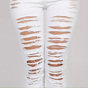 Slim Skinny Denim Jeans Mid Waist Pencil - Easy Pickins Store
