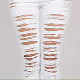 Slim Skinny Denim Jeans Mid Waist Pencil - Easy Pickins Store