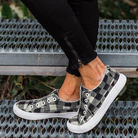 Slip On flat Canvas Fabric Loafers - Easy Pickins Store