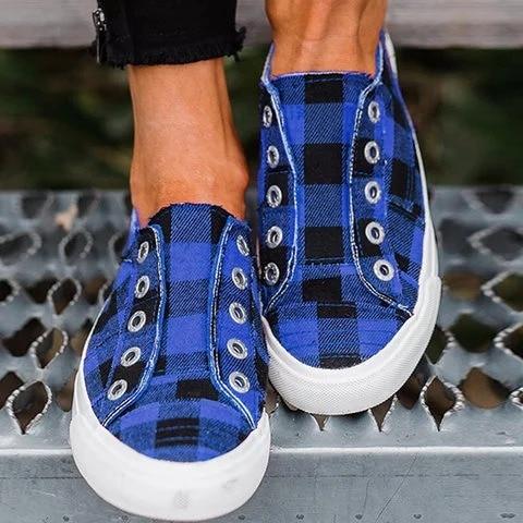 Slip On flat Canvas Fabric Loafers - Easy Pickins Store