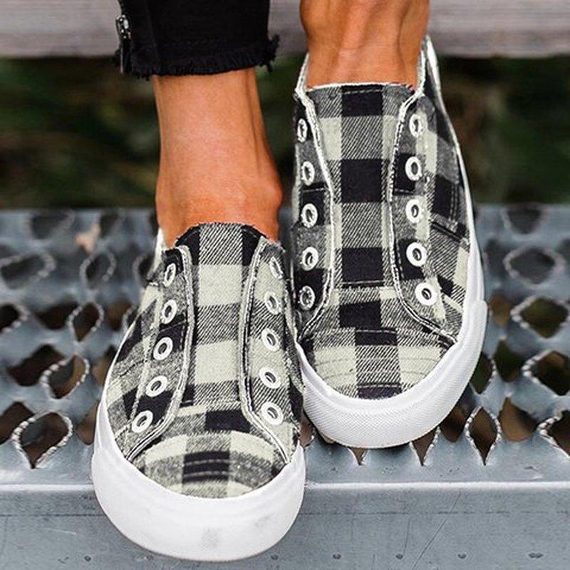 Slip On flat Canvas Fabric Loafers - Easy Pickins Store