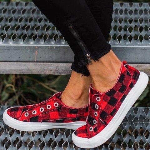 Slip On flat Canvas Fabric Loafers - Easy Pickins Store