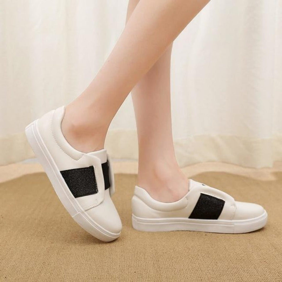 Sneakers Breathable Mesh Flats Loafers Boat Black Ballet - Easy Pickins Store