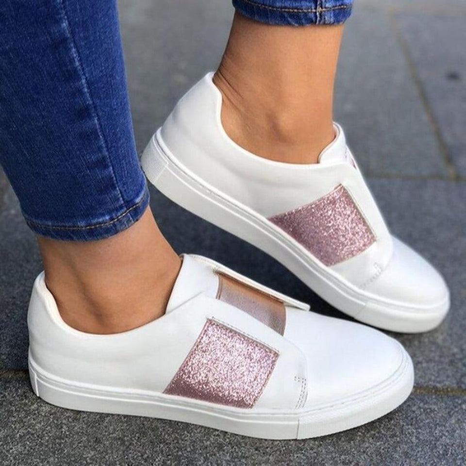 Sneakers Breathable Mesh Flats Loafers Boat Black Ballet - Easy Pickins Store