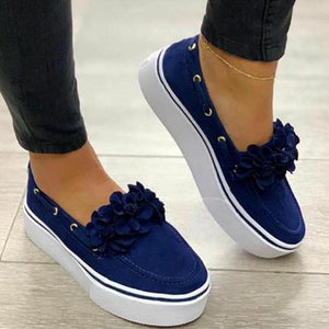Sneakers Suede Bow Tie Slip On Shallow Comfort Vulcanized - Easy Pickins Store