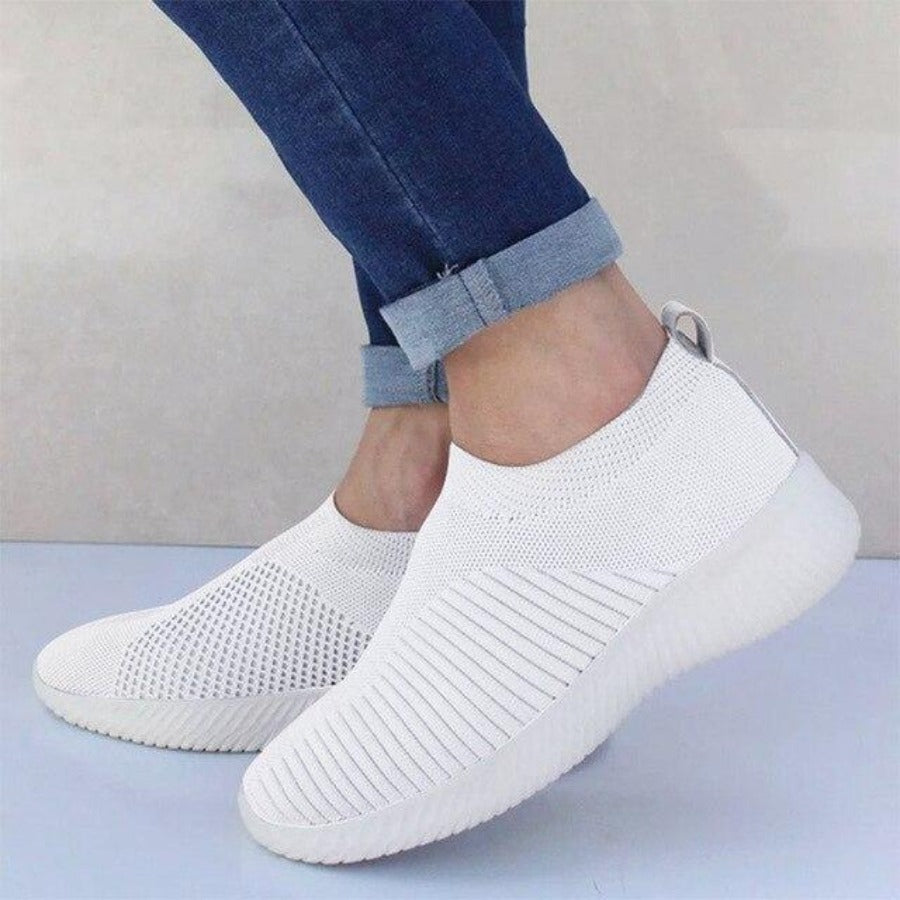 Sneakers Vulcanized Knitted Sock Stretch Slip On Air Mesh - Easy Pickins Store