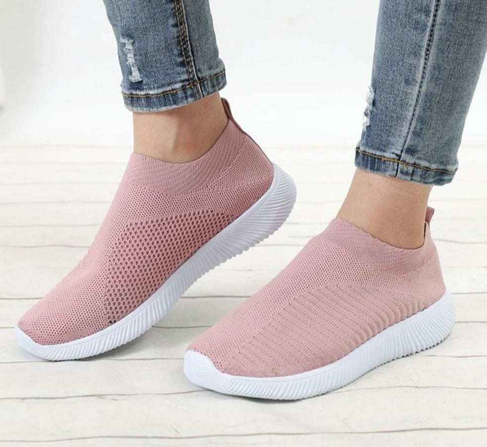 Sneakers Vulcanized Knitted Sock Stretch Slip On Air Mesh - Easy Pickins Store