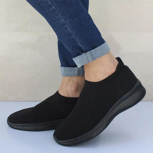 Sneakers Vulcanized Knitted Sock Stretch Slip On Air Mesh - Easy Pickins Store