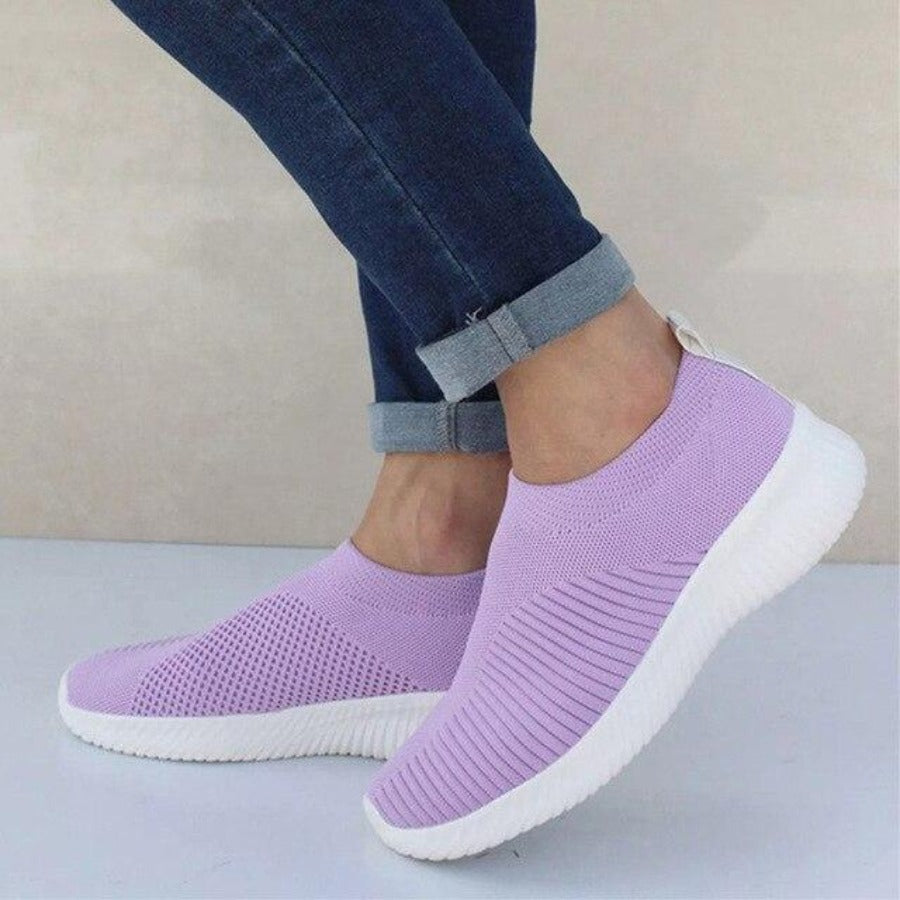 Sneakers Vulcanized Knitted Sock Stretch Slip On Air Mesh - Easy Pickins Store