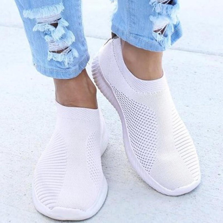 Sneakers Vulcanized Knitted Sock Stretch Slip On Air Mesh - Easy Pickins Store