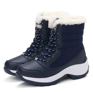 Snow Boots Waterproof Non slip Thick Fur Platform Plus Sizes - Easy Pickins Store