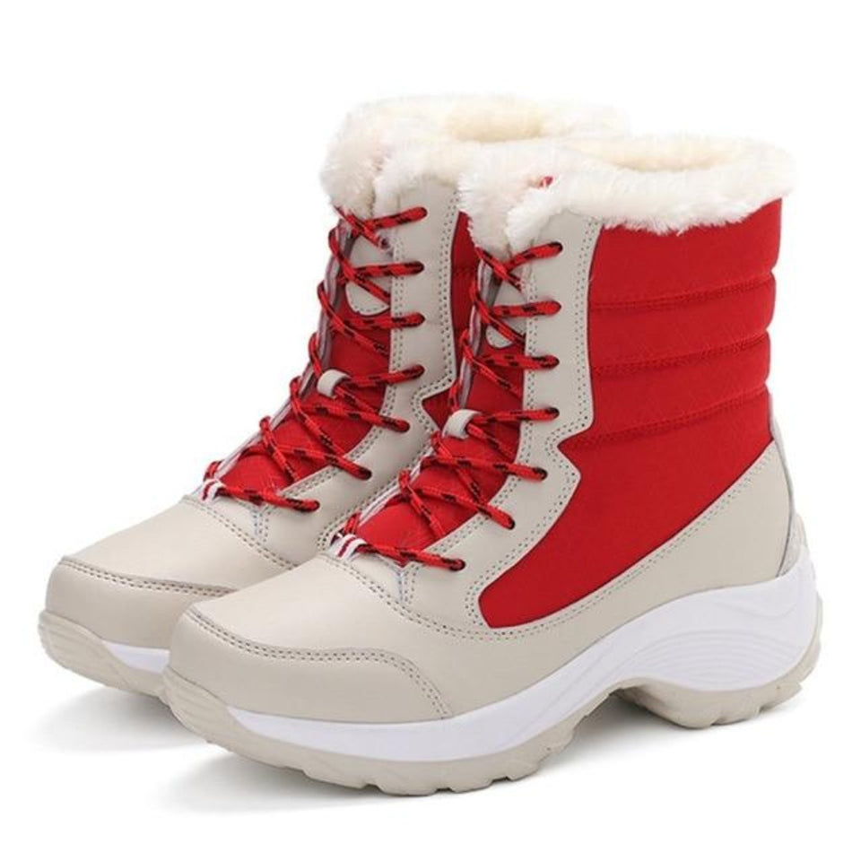 Snow Boots Waterproof Non slip Thick Fur Platform Plus Sizes - Easy Pickins Store