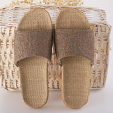 Soft Flax Flip Flops Hemp Open Toe Sandals Slippers - Easy Pickins Store