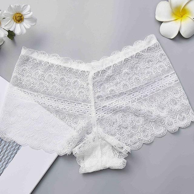 Soft Seamless Lace Safety Short Pants Summer Under Skirt Shorts Hollow out Breathable Short Tights - Easy Pickins Store