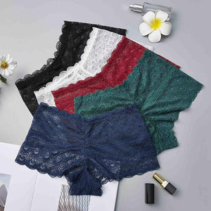 Soft Seamless Lace Safety Short Pants Summer Under Skirt Shorts Hollow out Breathable Short Tights - Easy Pickins Store