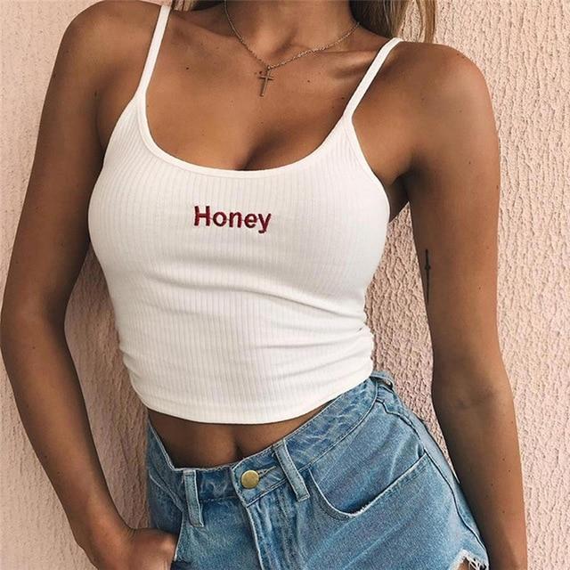 Strap Crop Top Backless Leakage Camisole Tank Tube Breathable - Easy Pickins Store