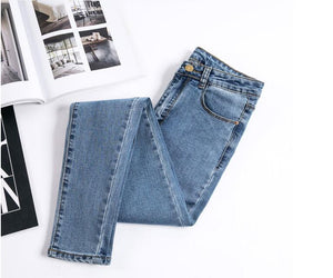 Stretch Pencil Jeans Denim 3 Colors - Easy Pickins Store