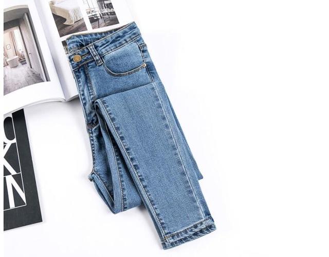 Stretch Pencil Jeans Denim 3 Colors - Easy Pickins Store