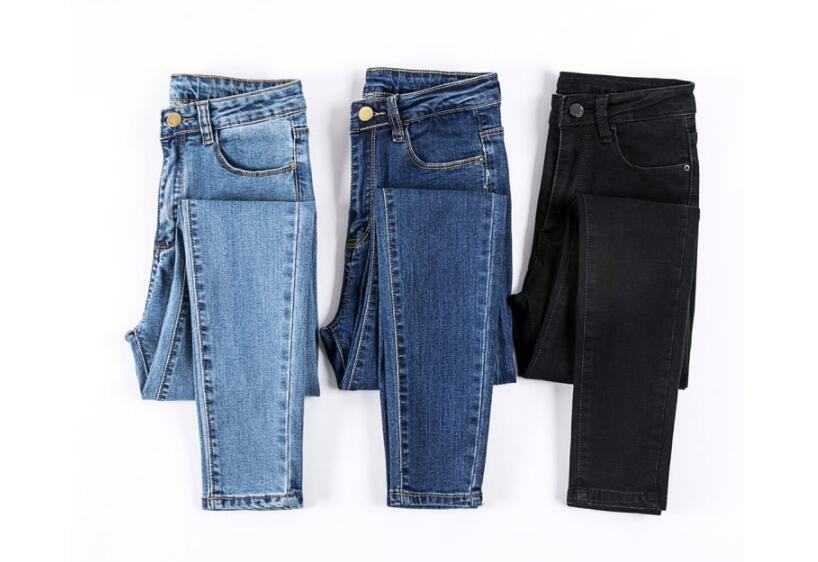 Stretch Pencil Jeans Denim 3 Colors - Easy Pickins Store