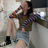 Striped Knitted T shirt - Easy Pickins Store